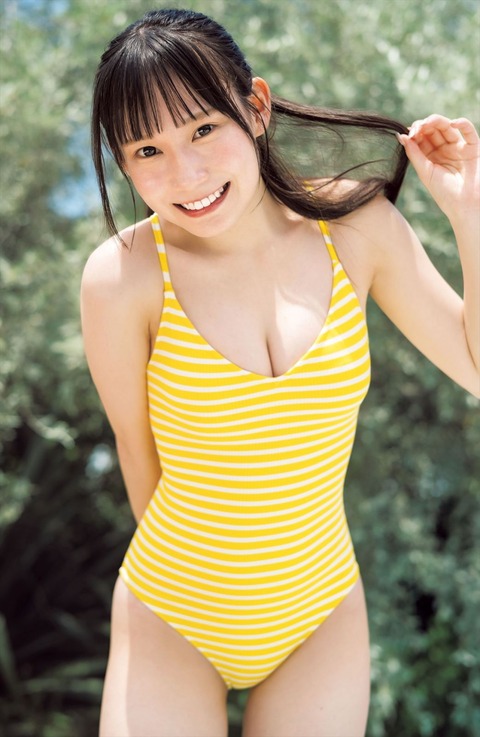 SKE48大村杏ヤンジャン水着グラビア