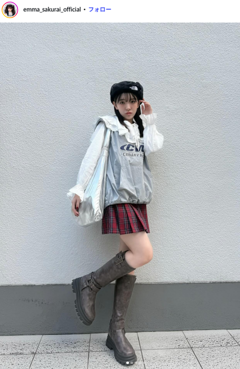 桜井えま美脚インスタグラム