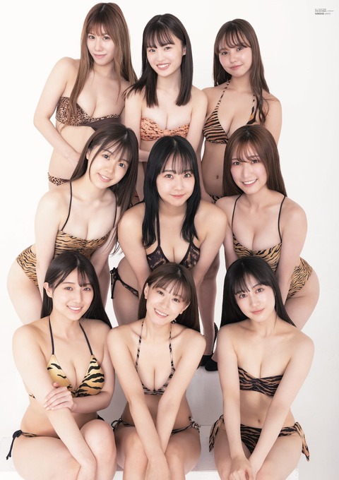 NMB48グラビア選抜の水着グラビア「B.L.T.2022年3月号」