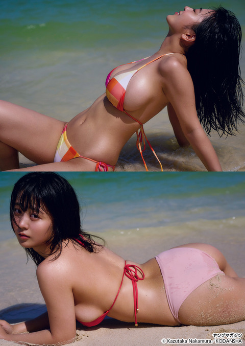福井梨莉華ヤンマガ水着グラビア