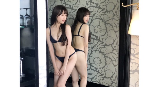 NMB48原かれんカップサイズ水着グラビア
