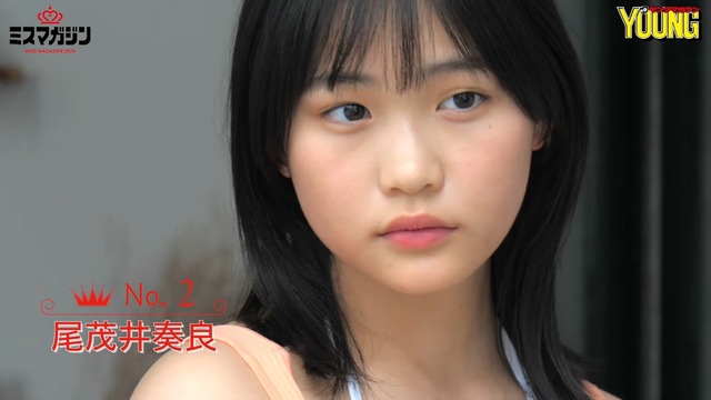尾茂井奏良ミスマガジン2024初水着グラビアメイキング (9)