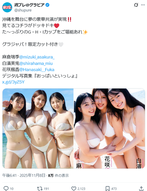 白濱美兎 週刊プレイボーイ 水着グラビア