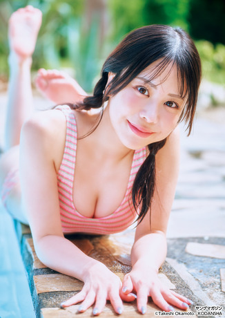 かすこんねぅヤンマガ初水着グラビア