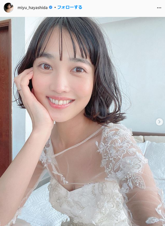 林田岬優インスタ美人写真