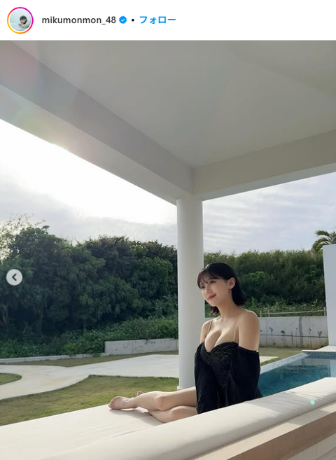 田中美久「別冊ヤングチャンピオン」水着グラビアオフショット