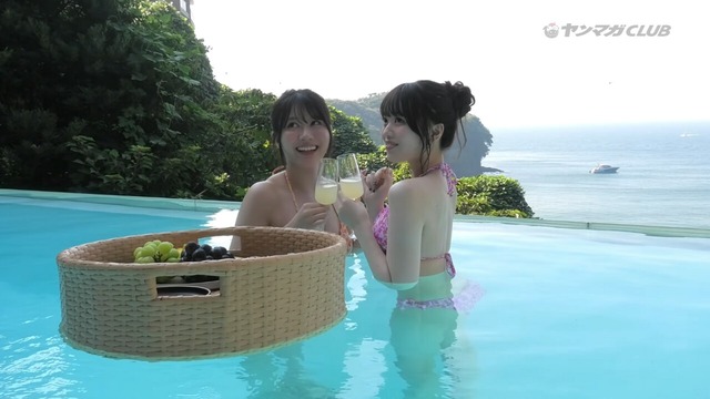 スパガ田中想＆鎌田彩樺ヤンマガ水着グラビアメイキング (7)