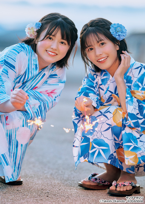 池田レイラ&夏芽すずヤンマガ水着グラビア