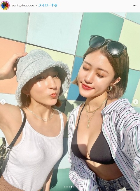 王林黒ビキニインスタ写真