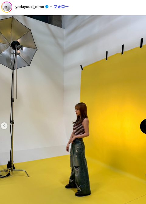 元乃木坂46与田祐希へそ出しドラマオフショット