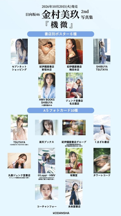 日向坂46金村美玖2nd写真集『機微』水着姿ポスター