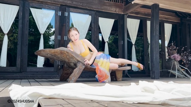 宮部のぞみ週プレ初水着グラビアメイキング (2)