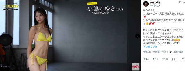 小嶌こゆき週刊プレイボーイ水着グラビア