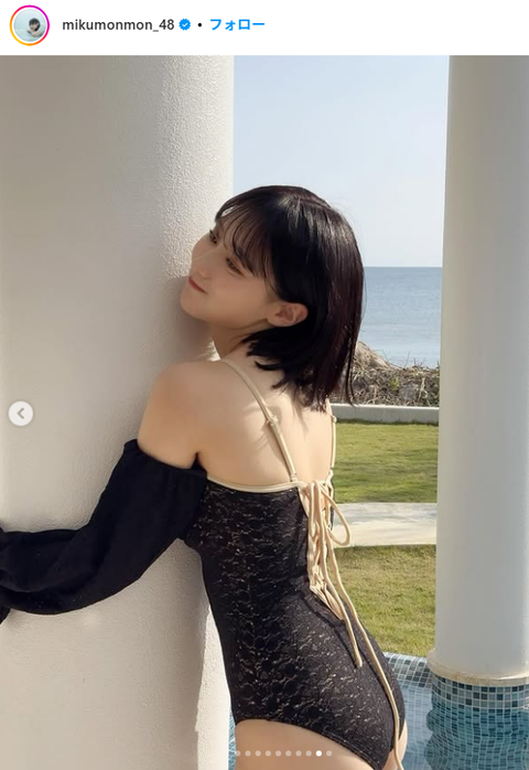 田中美久「別冊ヤングチャンピオン」水着グラビアオフショット