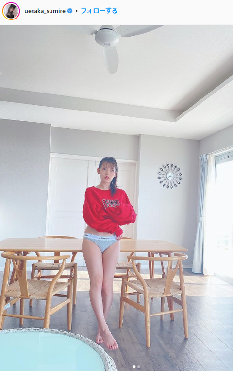 上坂すみれカルバンクライン下着姿