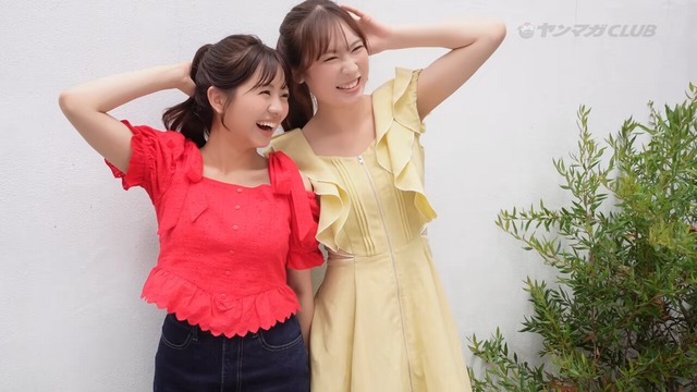 加藤綾乃＆やべいろはヤンマガ水着グラビアメイキング (8)