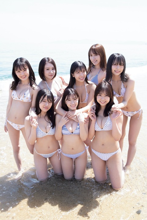 NMB48新澤菜央の水着グラビア