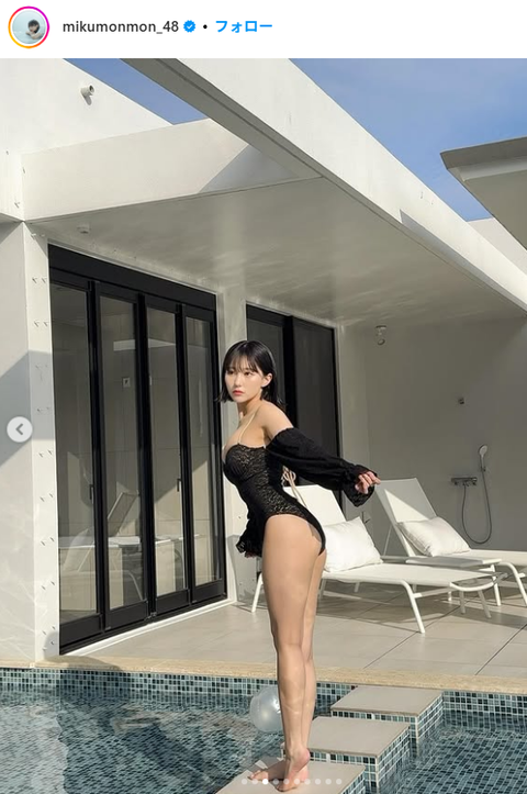 田中美久「別冊ヤングチャンピオン」水着グラビアオフショット