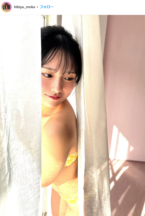 日比谷萌甘ヤンマガ初水着グラビアオフショット