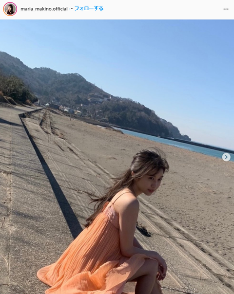 牧野真莉愛チャンピオン水着グラビア