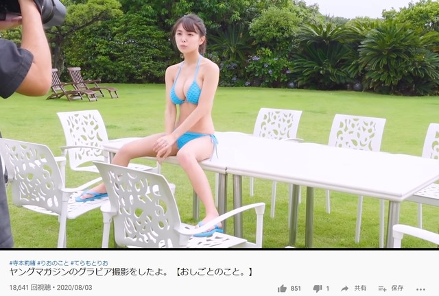 寺本莉緒のヤンマガメイキング動画