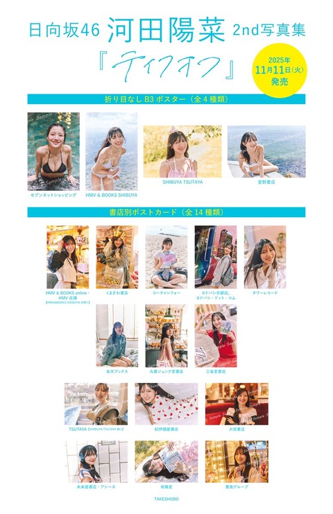 日向坂46河田陽菜2nd写真集「テイクオフ」特典絵柄