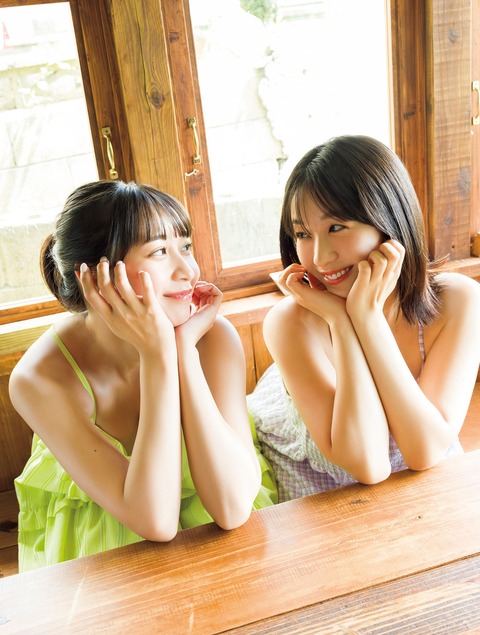 溝端葵＆髙野真央FRIDAY水着グラビア