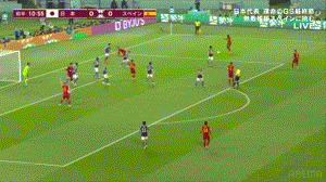 スペイン先制ゴール