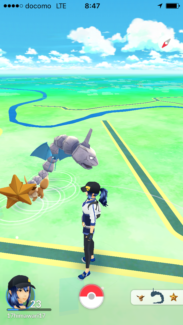 野良イワークを見つけました ポケモンgo ポケストップを求めて 千葉県