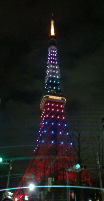 嵐カラーの東京タワー 葵日記 嵐カラーの東京タワー 葵日記