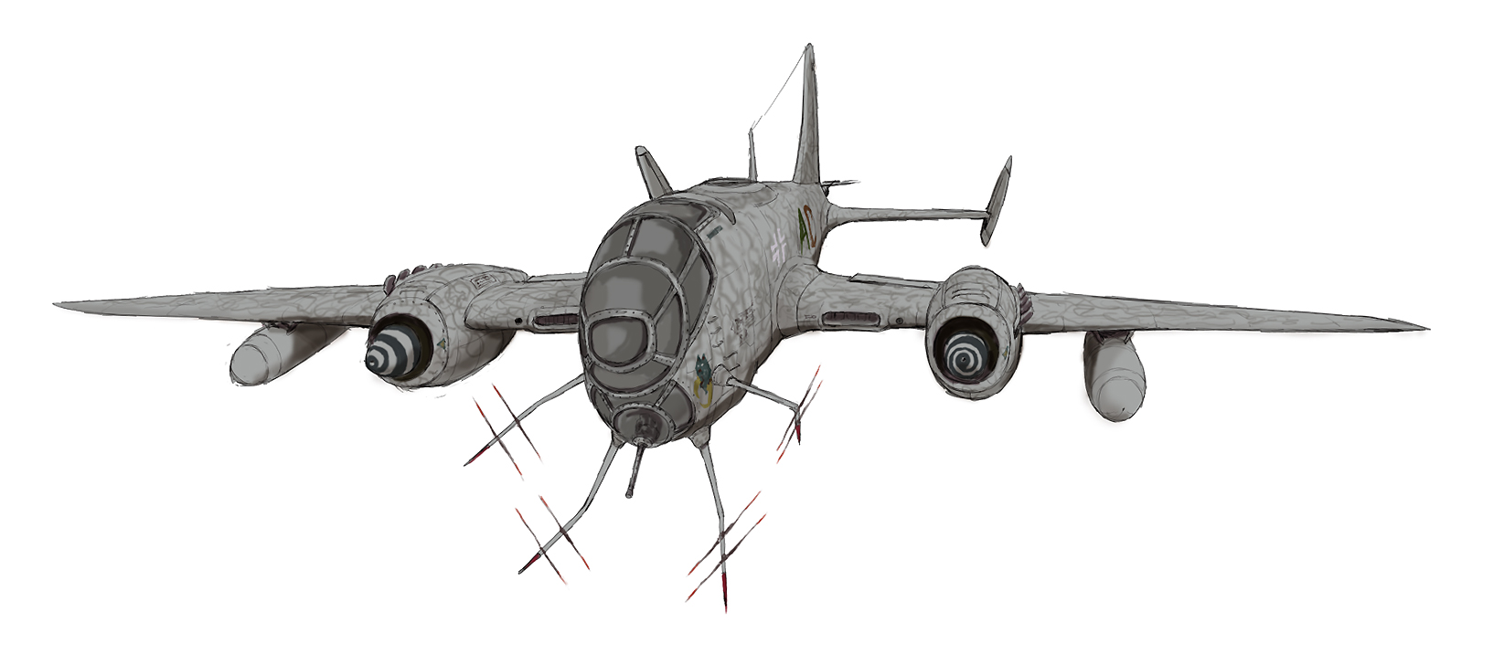 夜間戦闘機 Uhu Ju1 リヒテンシュタインレーダー S K式