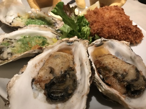 フモフモさん　お散歩ブログ　オイスターバー　牡蠣