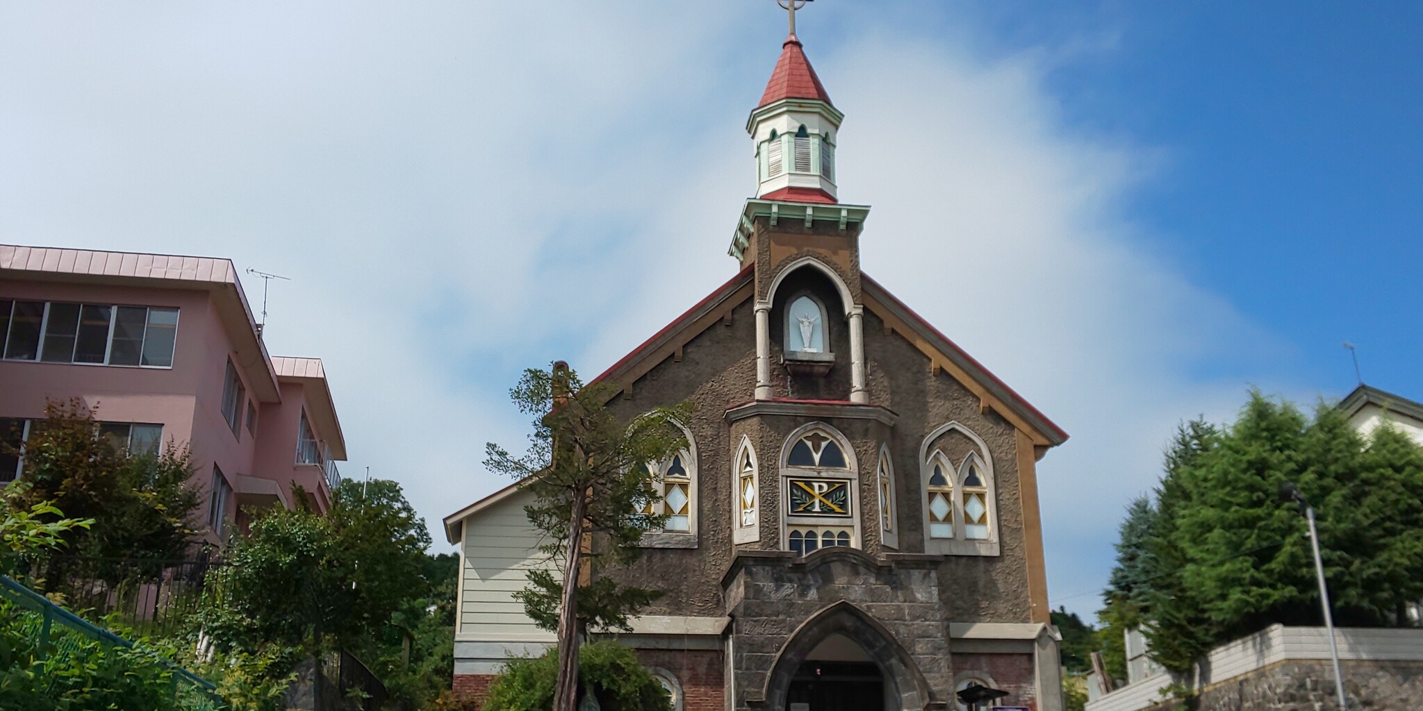 1日1枚 6 カトリック小樽教会 富岡聖堂 日本歴史紀行