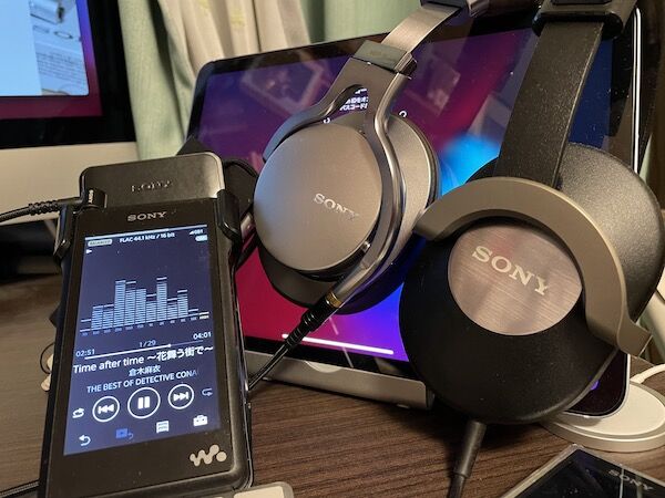 久し振りに Nw Wm1a で音楽を楽しむ Bluetoothレシーバ機能を初活用 蒼灯の照らす夜