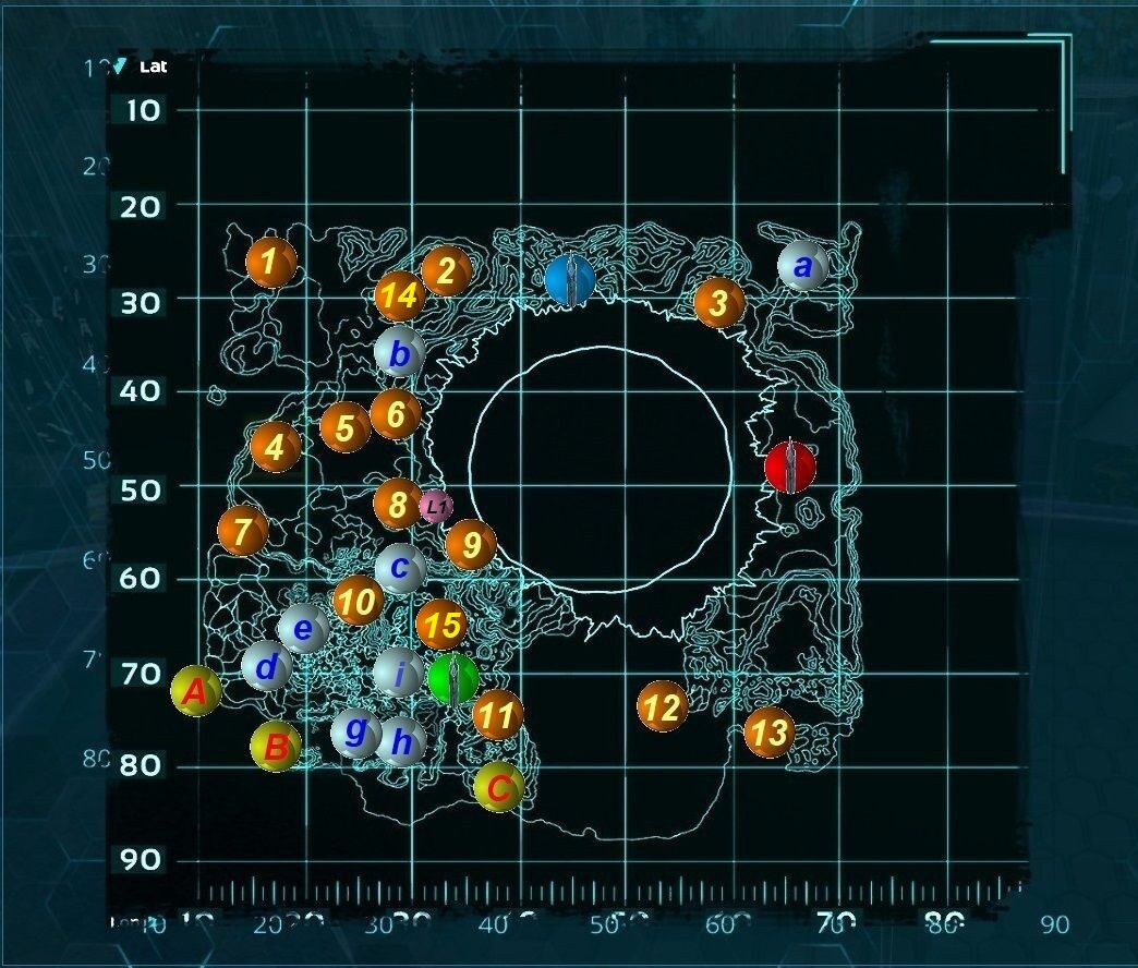 ARK TaeniaStella [Teleporter Map -official server-] : 葵芝生のARK survival ...