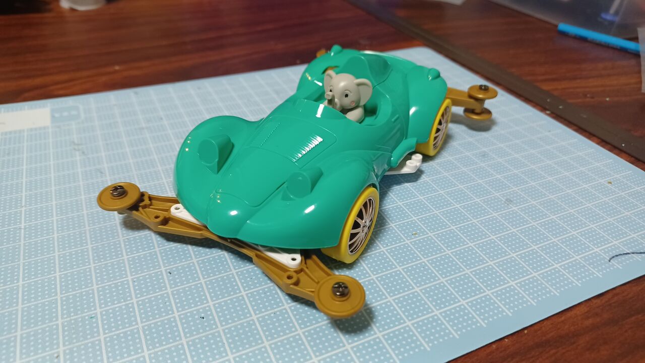 ミニ四駆ぞうさんをGTアドバンス仕様にする① : 与えられた高性能より