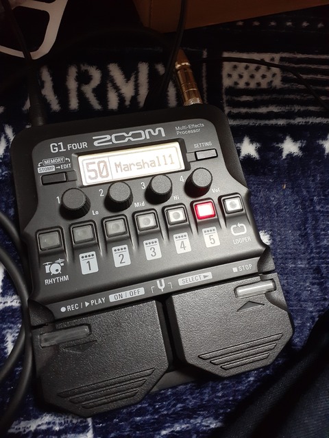 Zoom G1Four 少しレビュー～Marshallサウンド～ : 40代から再び