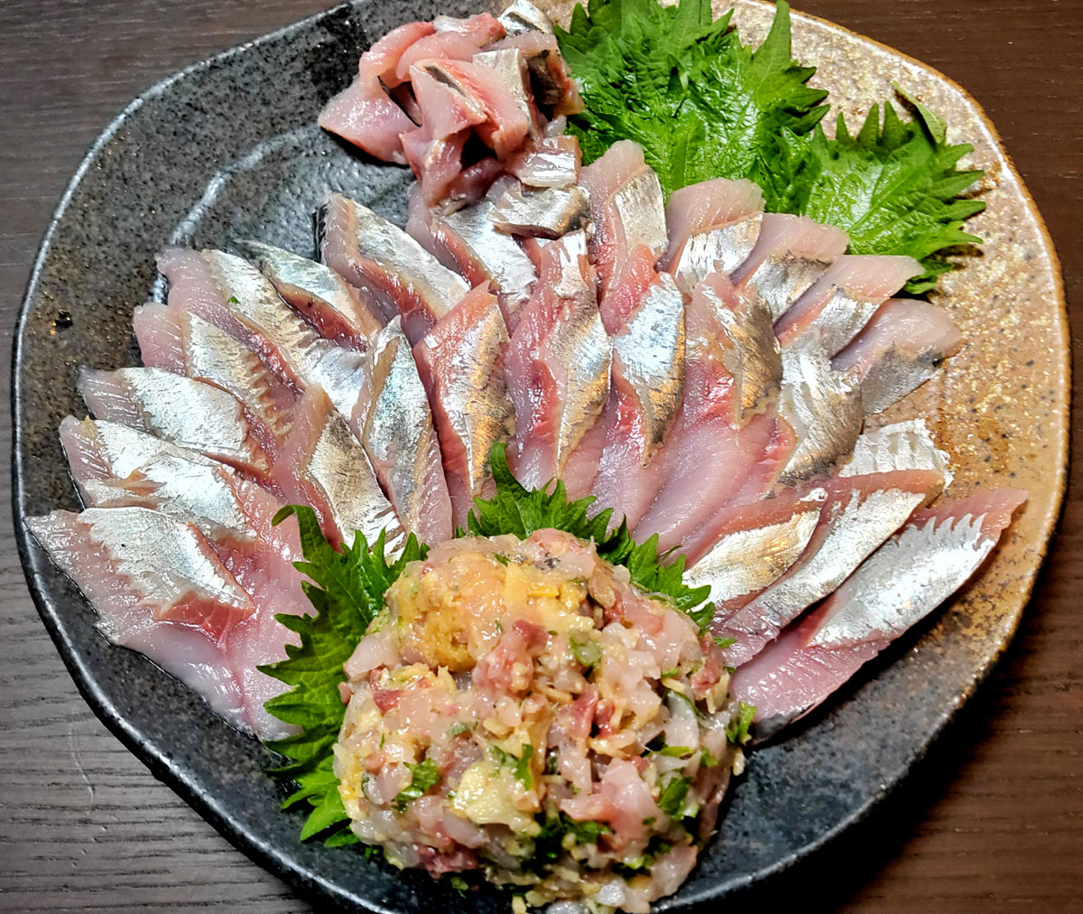 おうちご飯 ニシンの刺身 アジのなめろう モズク酢 青木葉 Eatful Life