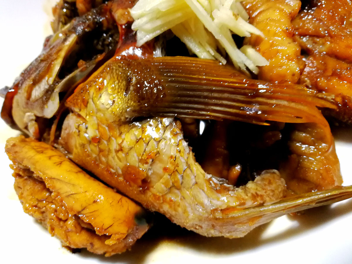 おうちご飯 タカノハダイの刺身 アラ煮 青木葉 Eatful Life