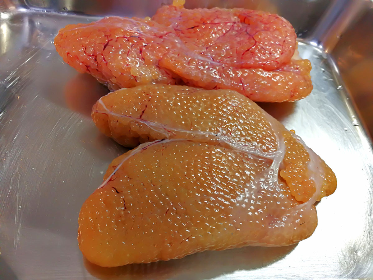 おうちご飯 カジカの卵醤油漬け コッコちゃん17 ヤーコンのかき揚げ ちくわ磯部揚げ 青木葉 Eatful Life