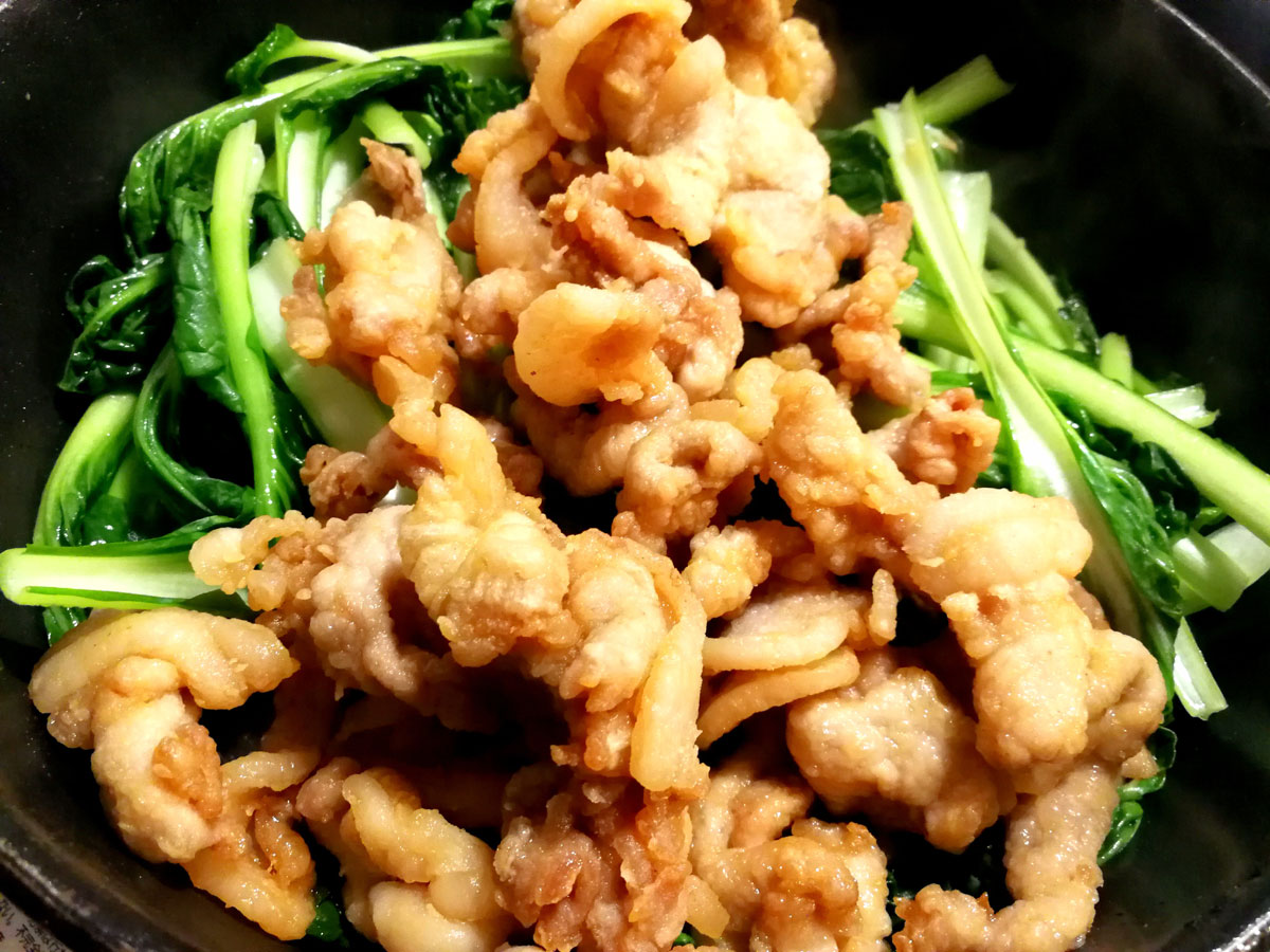 おうちご飯 ターツァイ 豚 玉子炒め カボチャ煮 青木葉 Eatful Life