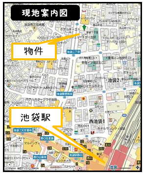 地図アゼリア青新ビル新