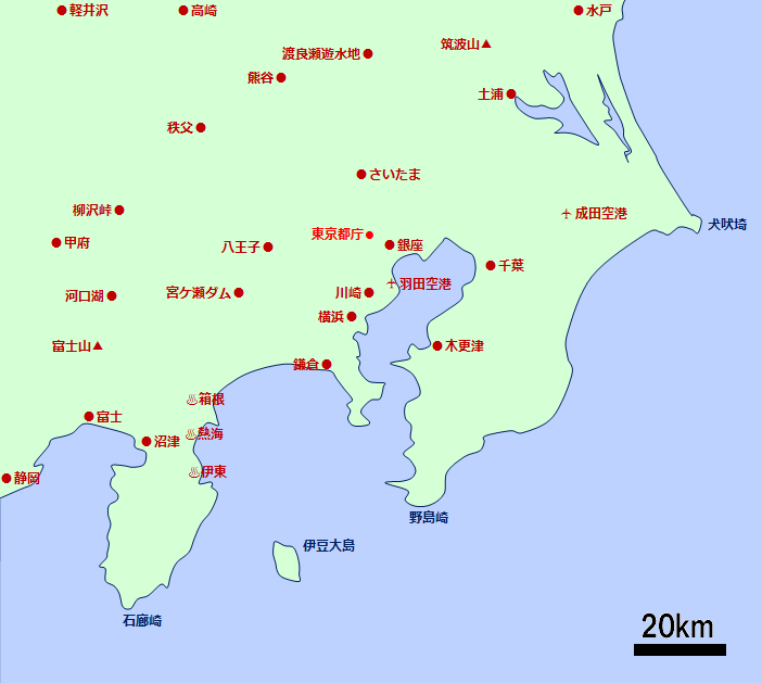 関東の図