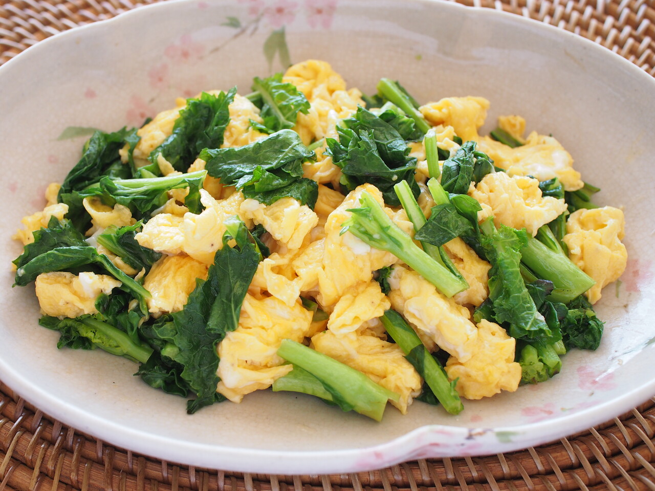 春色おかず 菜花と卵のシンプル炒め 気まぐれキッチン Andante
