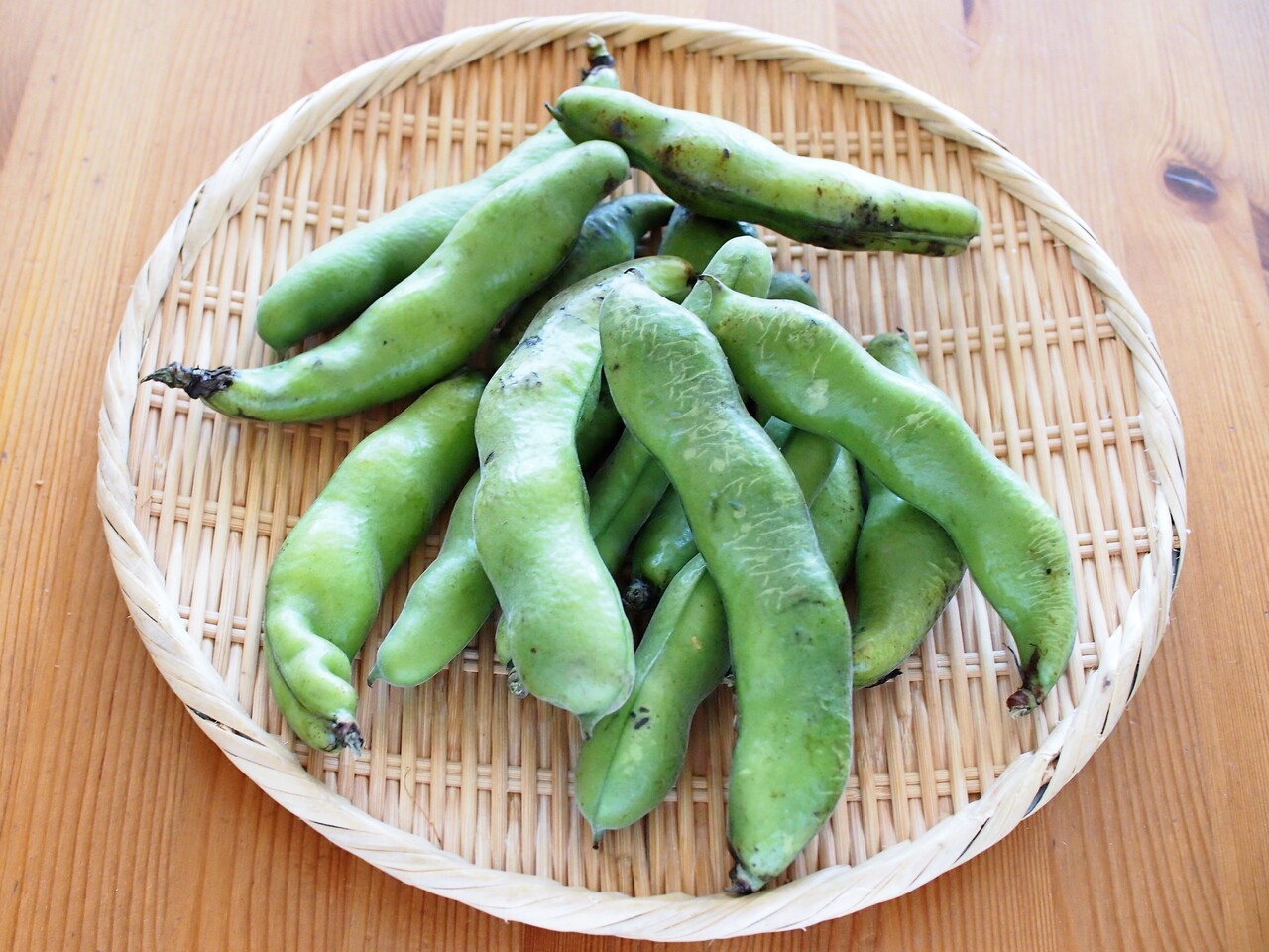 さっぱりあえ物 そら豆と豚しゃぶ肉のオリーブ酢じょうゆあえ 気まぐれキッチン Andante