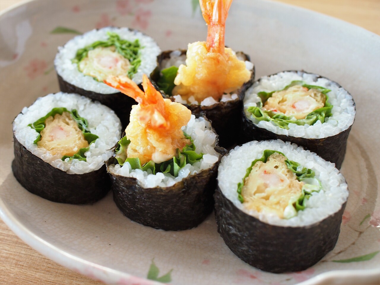 恵方巻にも エビマヨ風味 海老天のスイートチリマヨ太巻き 気まぐれキッチン Andante