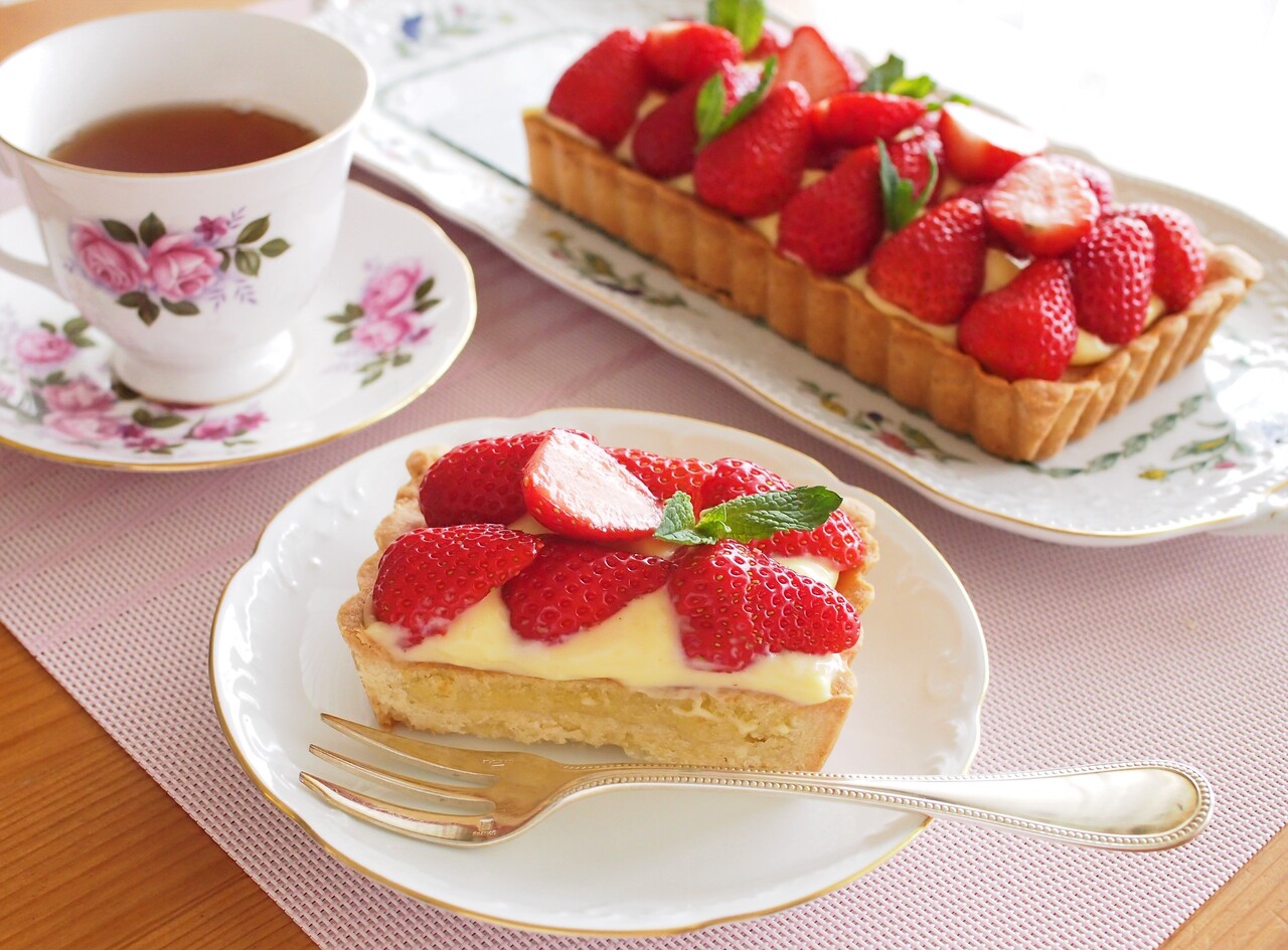 長方形型使用 フレッシュいちごのタルト 気まぐれキッチン Andante