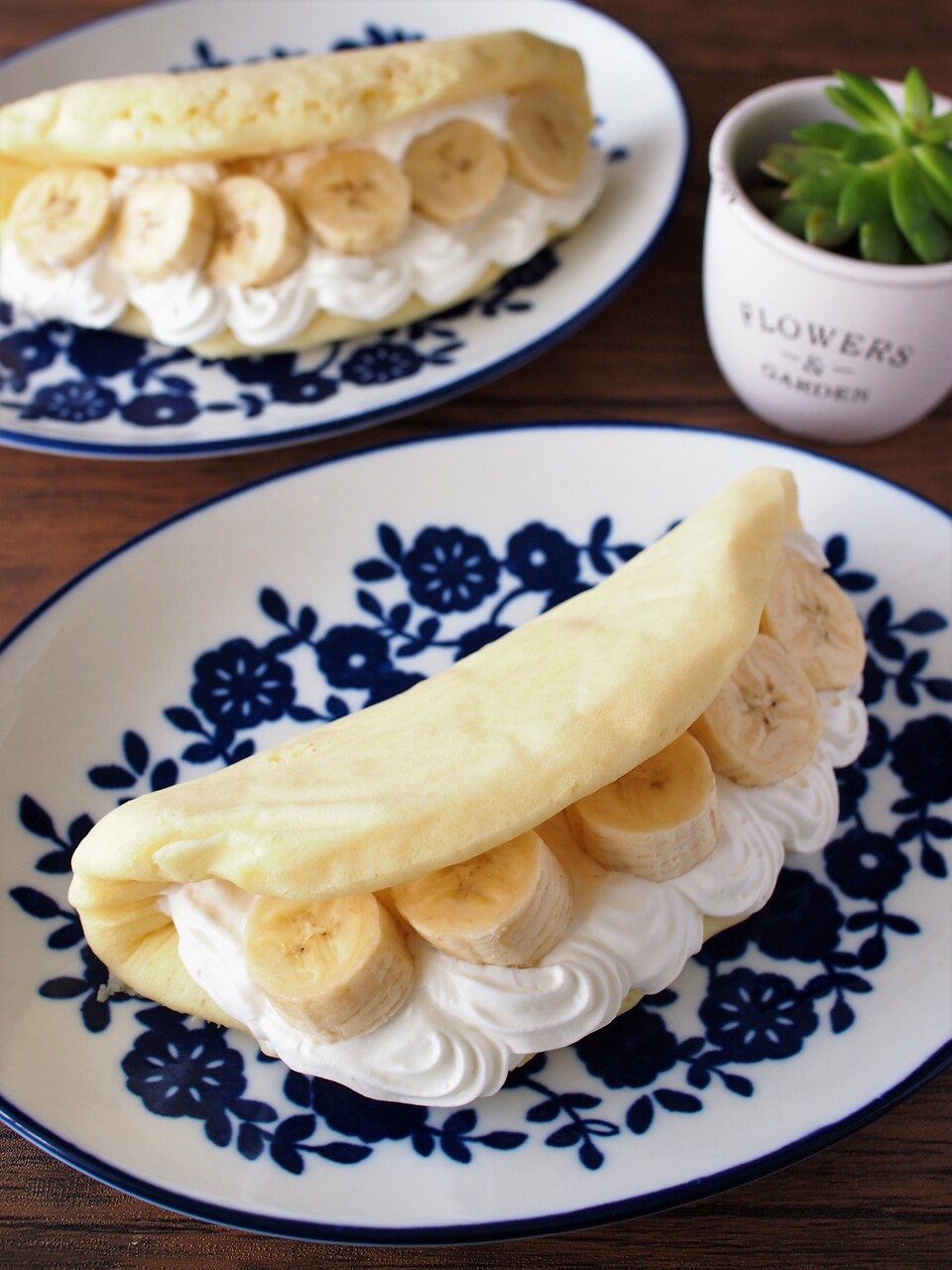 ホットケーキミックス レンジで簡単おやつ バナナのオムレットケーキ 気まぐれキッチン Andante