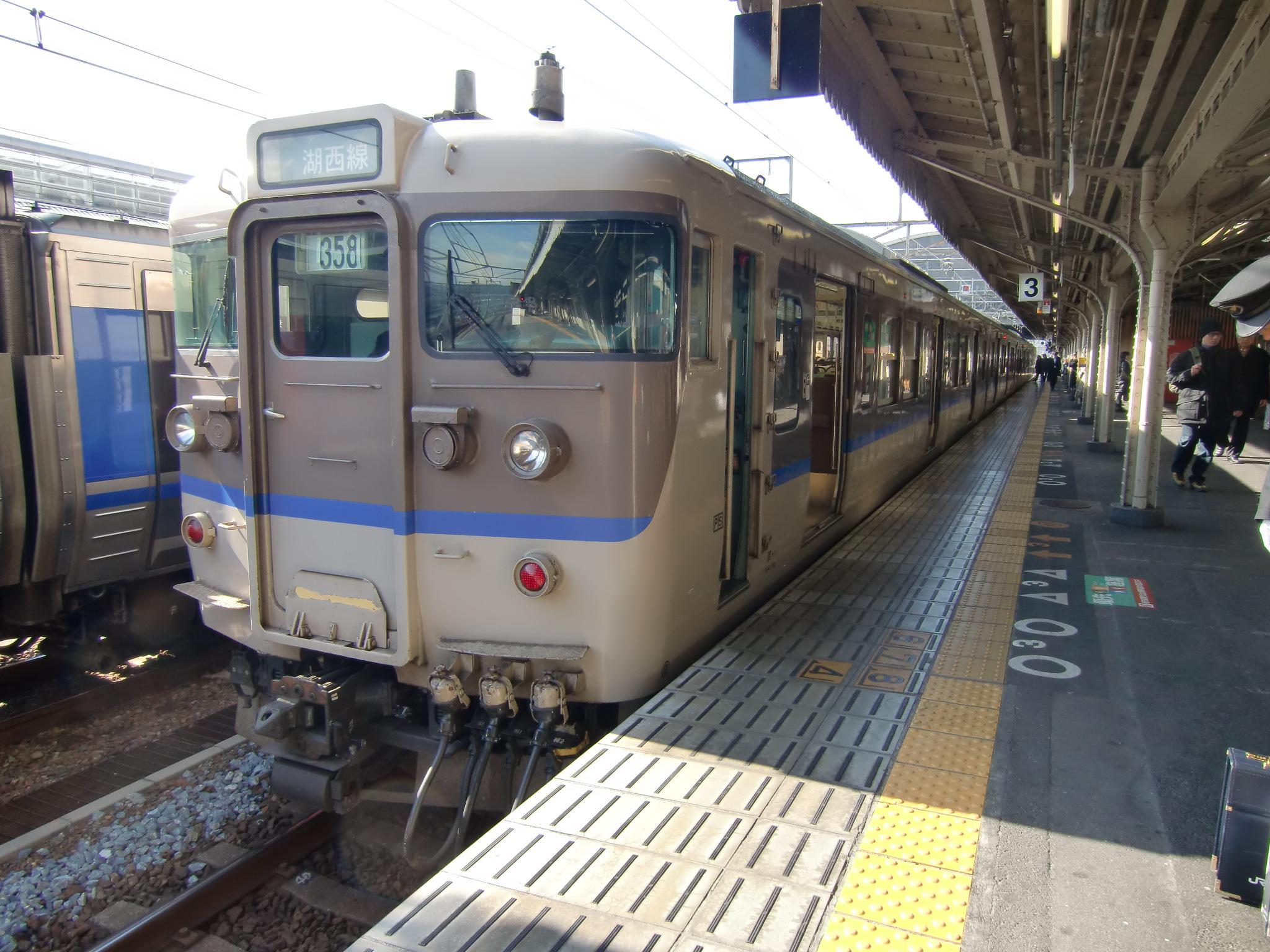 Jr西日本 カフェオレ色 113系 京都駅 西三 ふり だむ 鉄道記