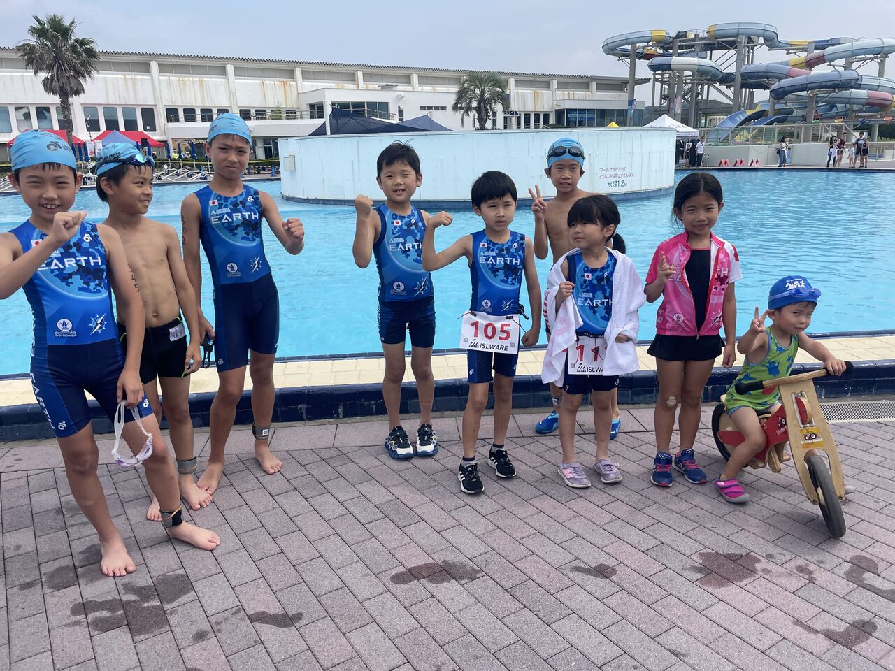 【小柄な方、お子様のトライアスロンへ】ブルーが可愛い♪/Shimano/ ☆6/29(日)大磯ロングビーチファミリートライアスロン/男子 中1胤佑6位